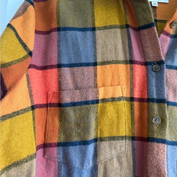 NWOT Madewell Flannel Sunday Shirt in Emmy Plaid - Picture 6 of 10
